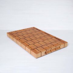 End Grain Maple - Walnut Cutting Board "Running-Bond Design"